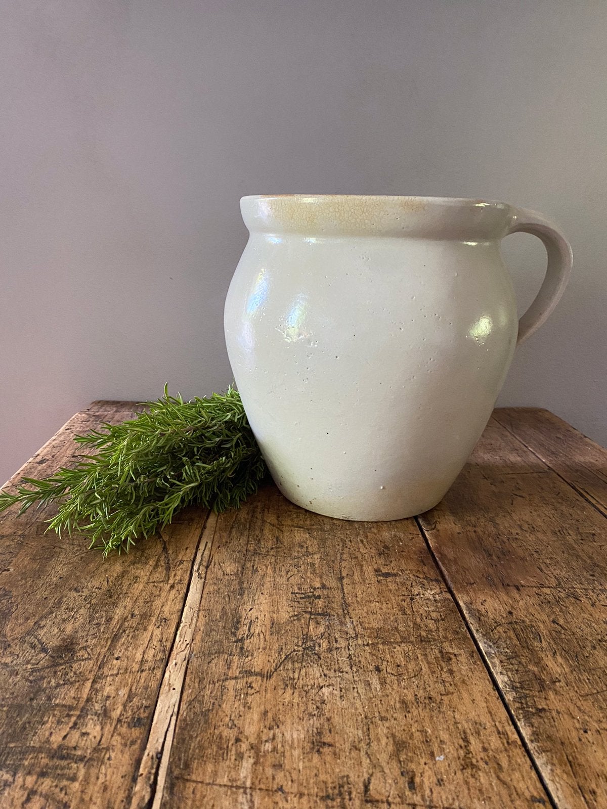 Oude grespot-greskruik-landelijk-brocante-kruik-pot-oude pot, Ophalen