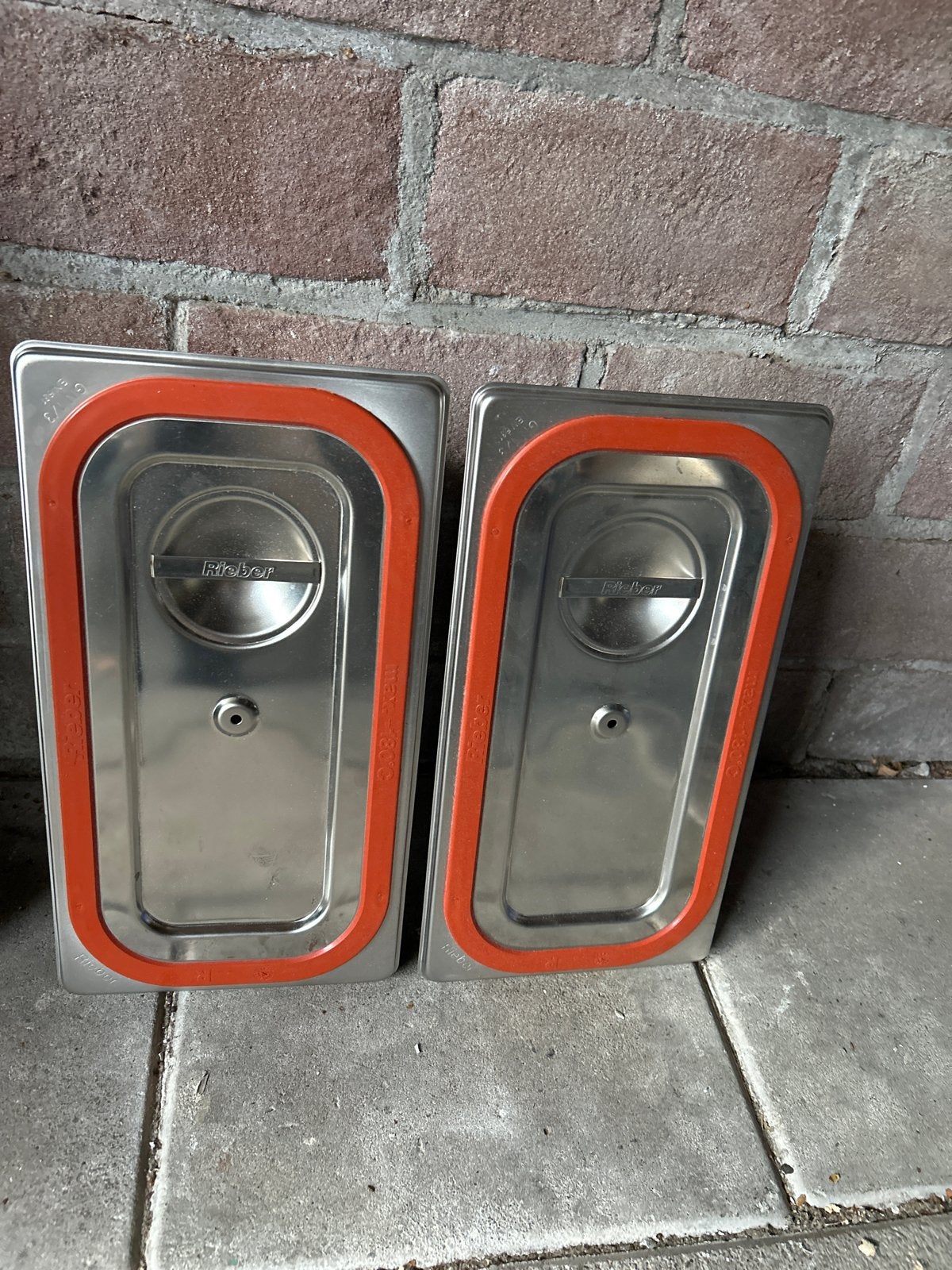 Rieber Gastronorm bakken met deksel - 2 stuks, Ophalen of Verzenden, Gebruikt