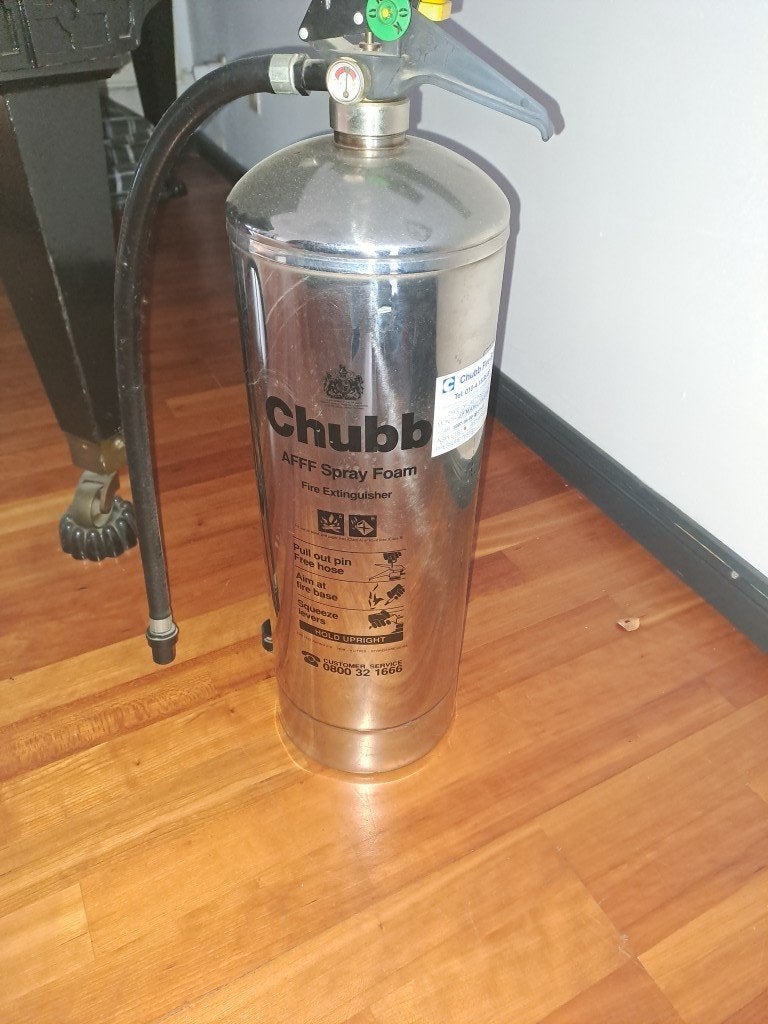Chubb Brandblusser RVS/verchroomd, Ophalen, Nieuw, Brandblusser