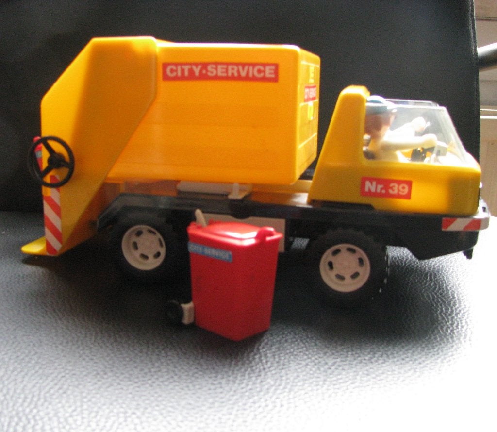 Playmobil. Vuilniswagen. { vintage }, Ophalen of Verzenden, Gebruikt, Complete set, Voertuig
