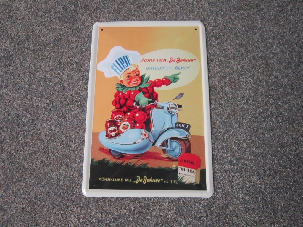 FLIPJE TIEL BLIKKEN RECLAMEBORD, Ophalen, Nieuw, Reclamebord