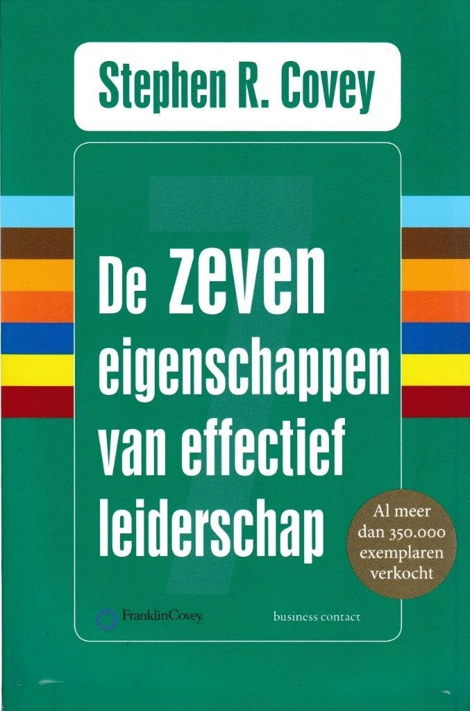 STEPHEN R.COVEY - DE ZEVEN EIGENSCHAPPEN VAN LEIDERSCHAP, Boeken, Ophalen of Verzenden, Gelezen, Management
