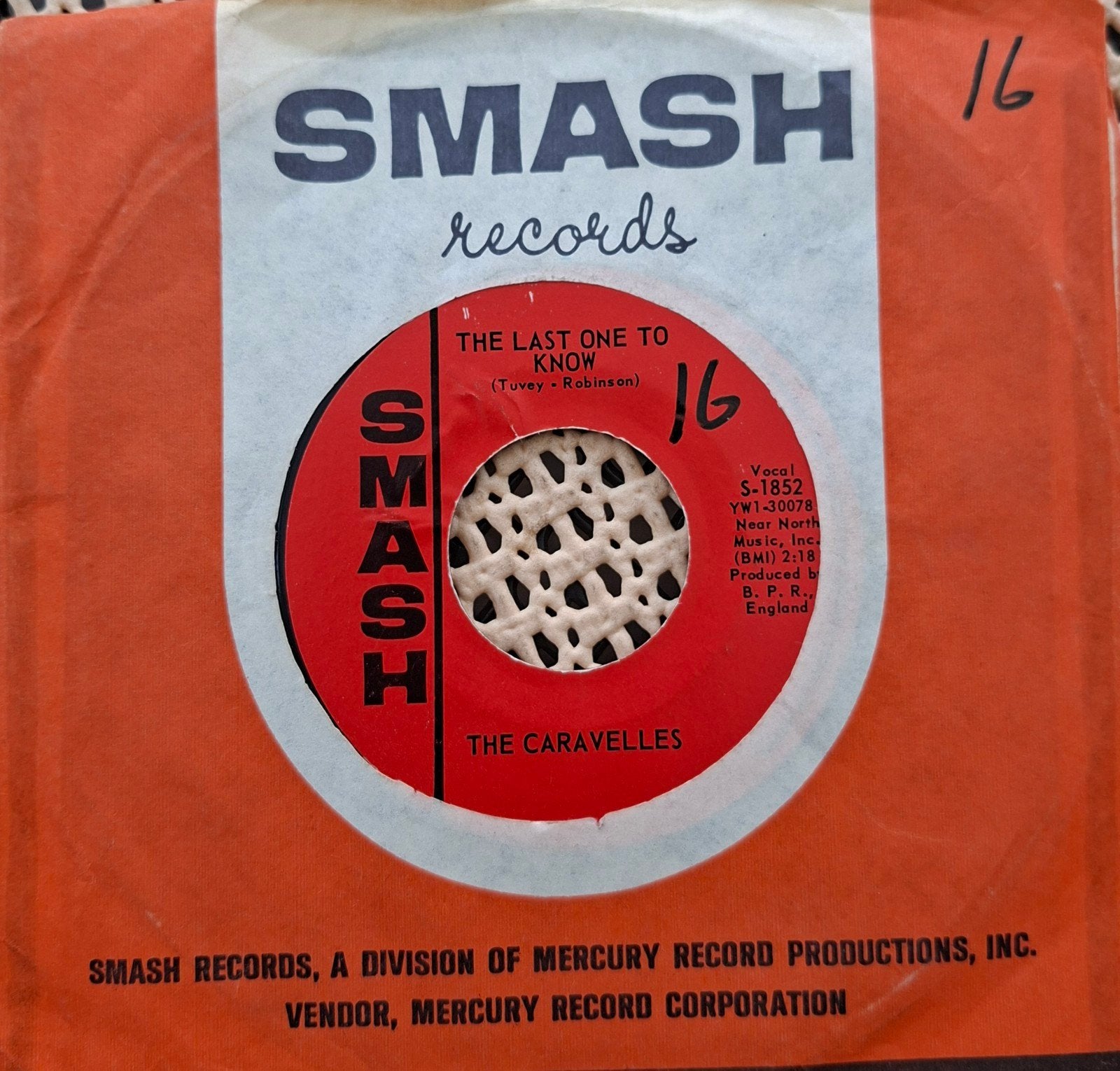 The Caravelles - The last one to know (1963), Cd's en Dvd's, Vinyl Singles, 7 inch, Single, Ophalen of Verzenden, Zo goed als nieuw