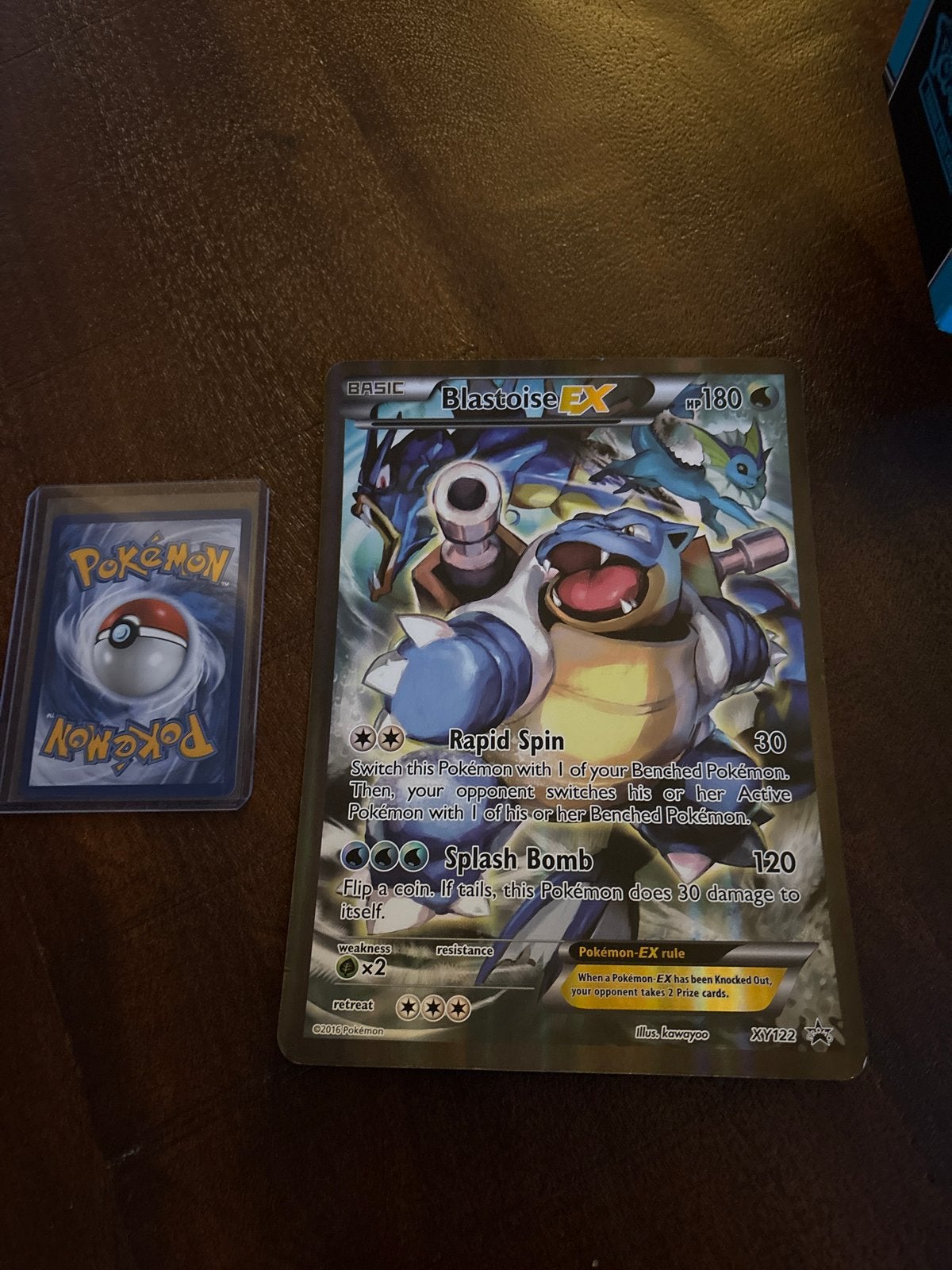 Pokémon Blastoise EX Kaart - XY122 Promo, Ophalen, Zo goed als nieuw, Losse kaart