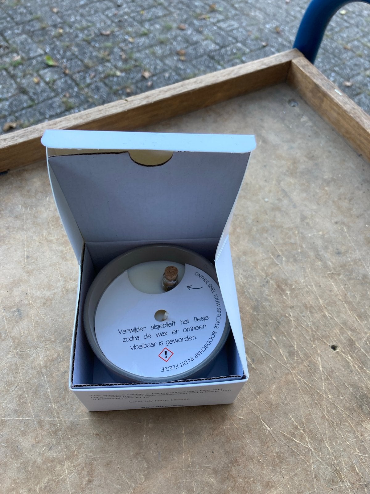 My Flame Lifestyle Organic Candle Happy Birthday, Ophalen of Verzenden, Kaars, Wit, Overige merken