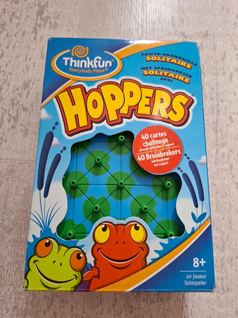 Thinkfun HOPPERS denk spel met kikkers smartgames, Hobby en Vrije tijd, Gezelschapsspellen | Overige, Een of twee spelers, Ophalen of Verzenden