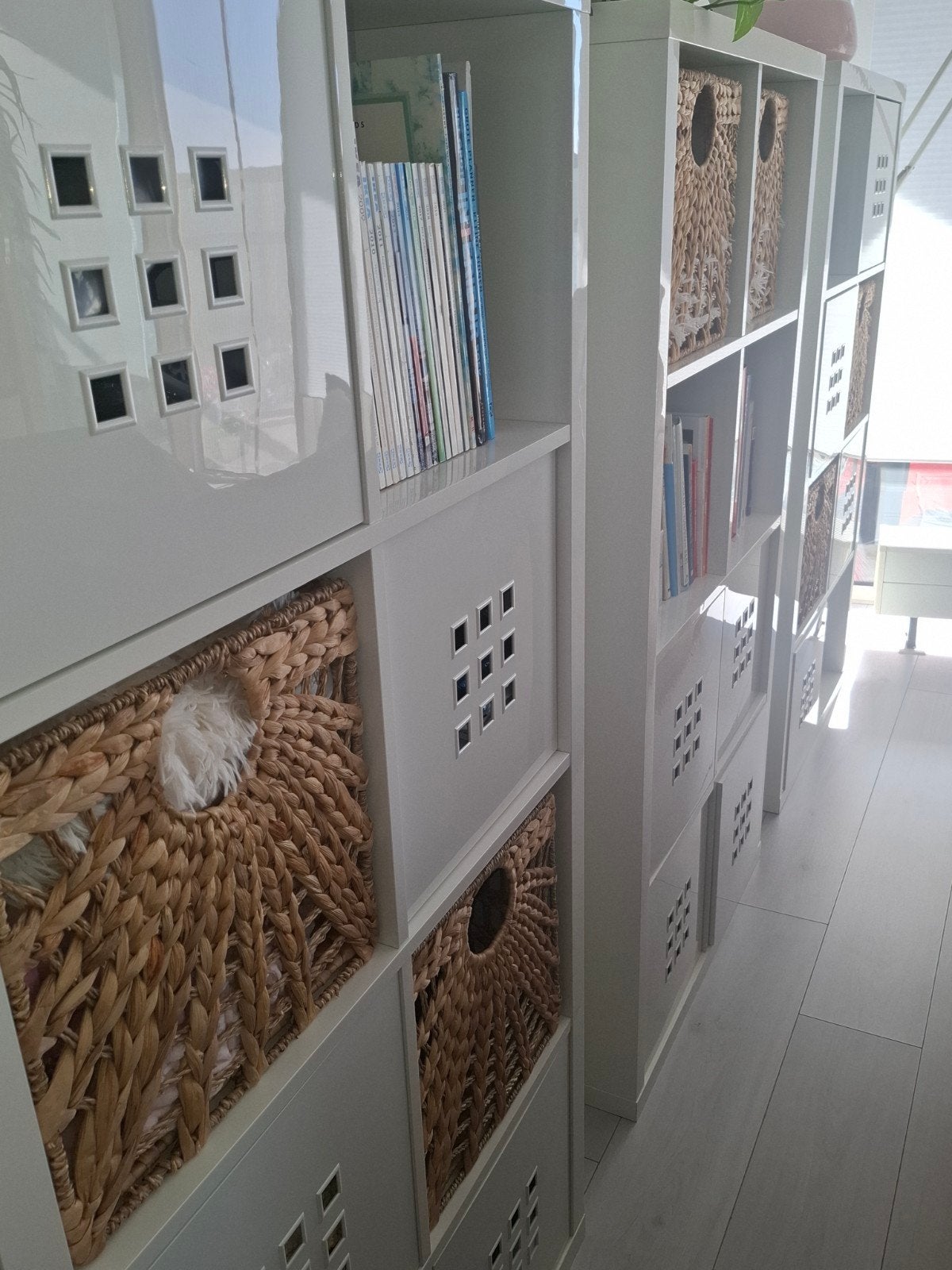 IKEA Kallax kast hoogglans 8 vakken, 3 stuks, Ophalen, Gebruikt