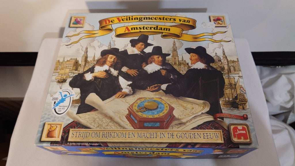 De Veilingmeesters van Amsterdam Bordspel, Drie of vier spelers, Ophalen of Verzenden, Zo goed als nieuw, Jumbo International
