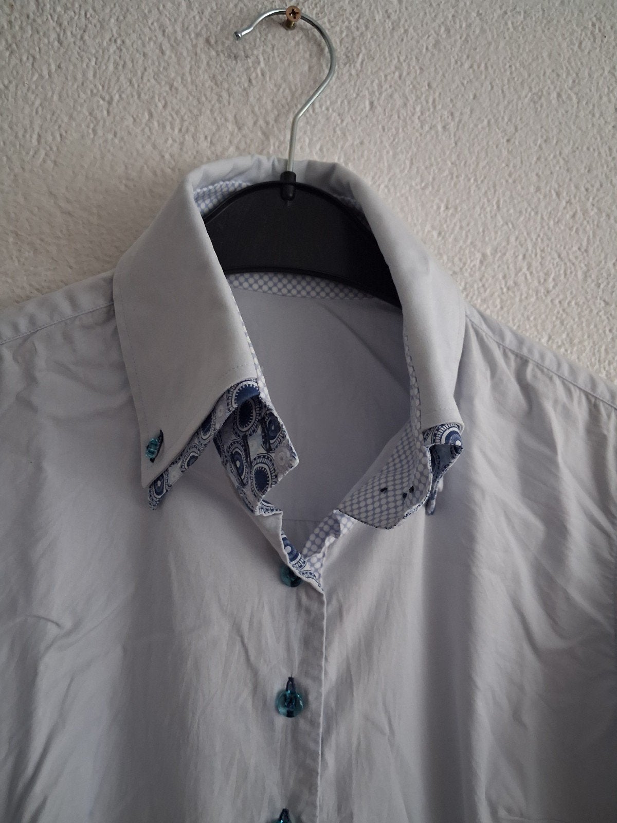R2 Westbrook overhemd maat 38, Maat 38/40 (M), R2 Westbrook, Blauw, Ophalen of Verzenden