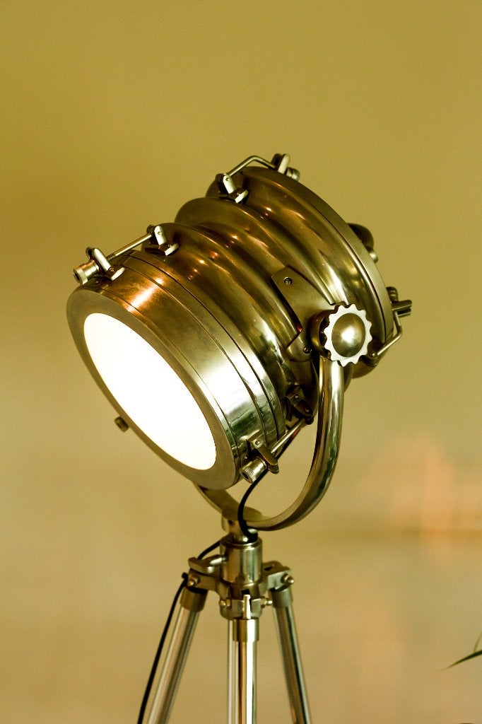 2x Grote aluminium Scheepslamp(en) studiospot(s), Ophalen, Industrieel, Hotel Chique, High-End interieur, Hollywood Glam, Zo goed als nieuw
