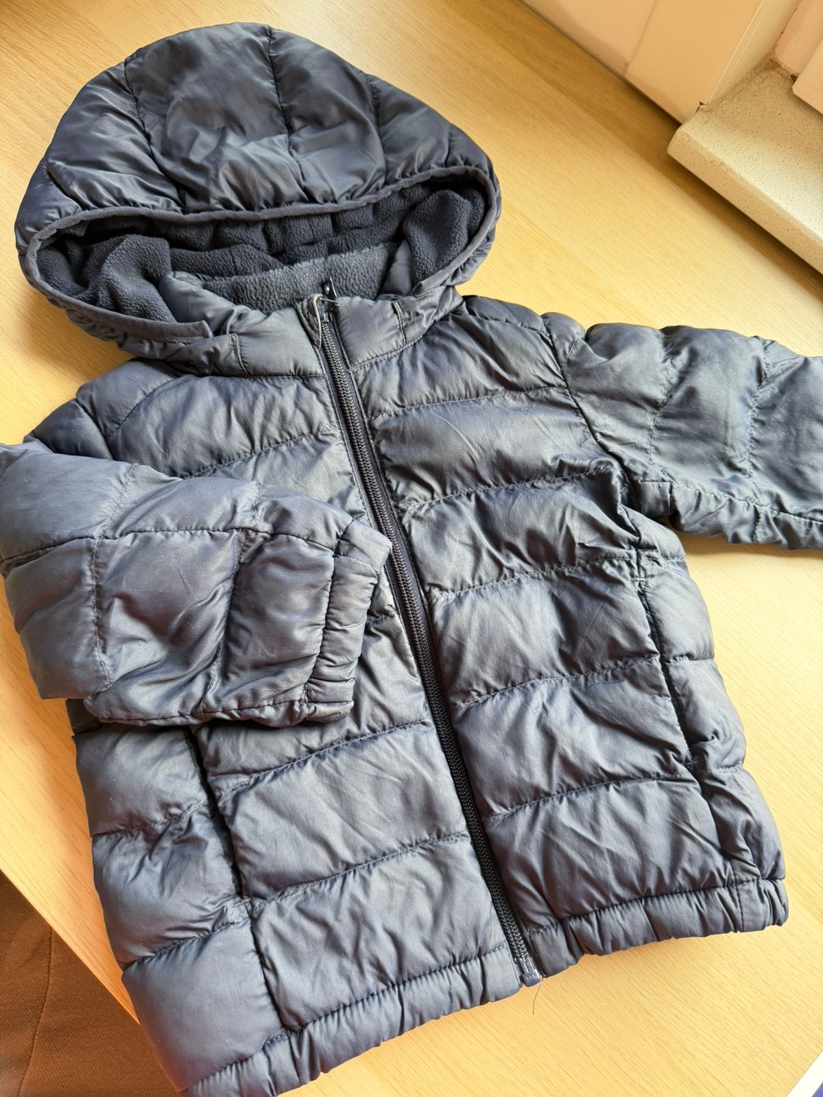 UNIQLO PUFFERTECH PARKA 12-18M, Ophalen of Verzenden, Zo goed als nieuw, Meisje, Jasje