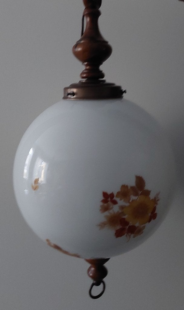 Unieke Vintage jaren '70 retro sfeerlamp, Gebruikt, Vintage | Retro, Glas, E27 (groot)