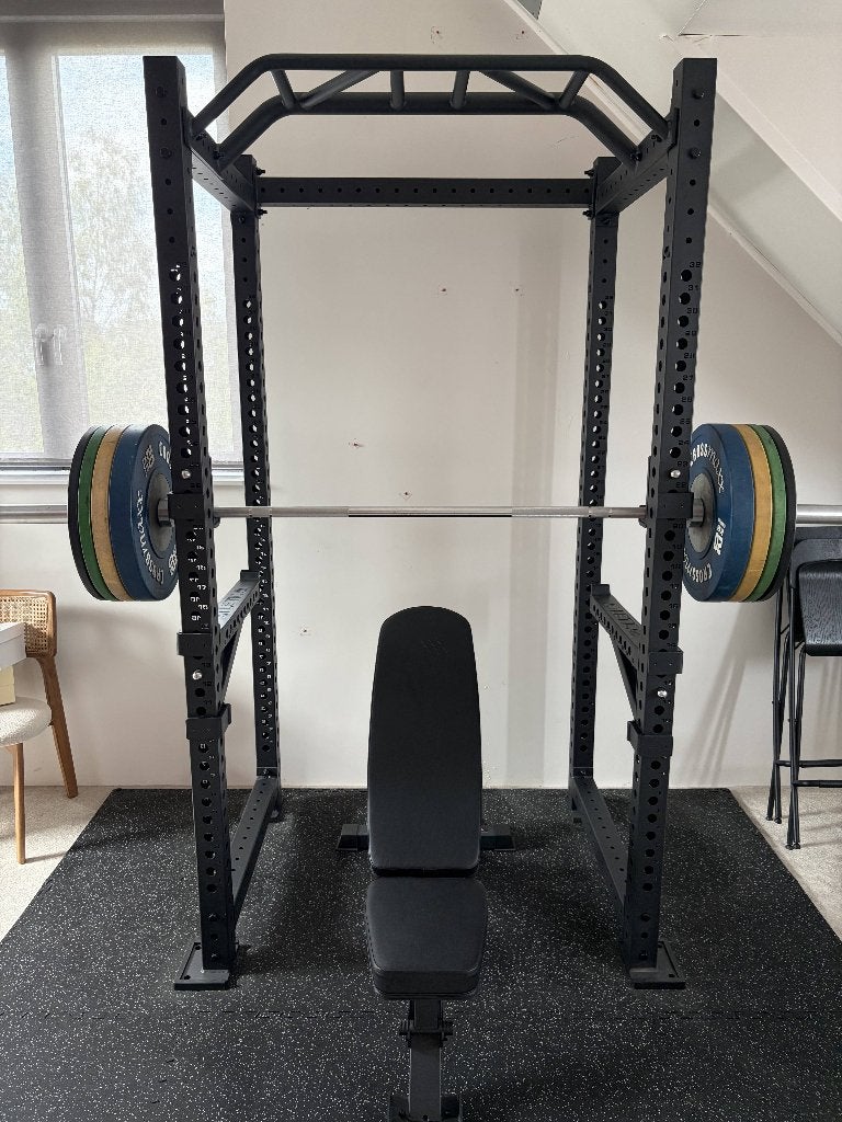 Complete Squat Rack Atletica R8 with all accessories, Ophalen, Benen, Krachtstation, Zo goed als nieuw