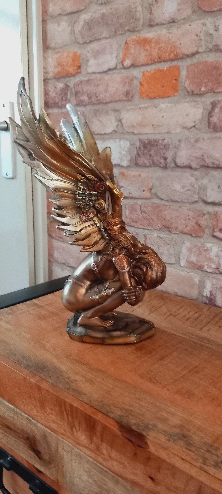 Steampunk:Grote 33cm Engel Beeld♥️NIEUW♥️, Verzamelen, Beelden en Beeldjes, Ophalen of Verzenden, Nieuw, Overige typen