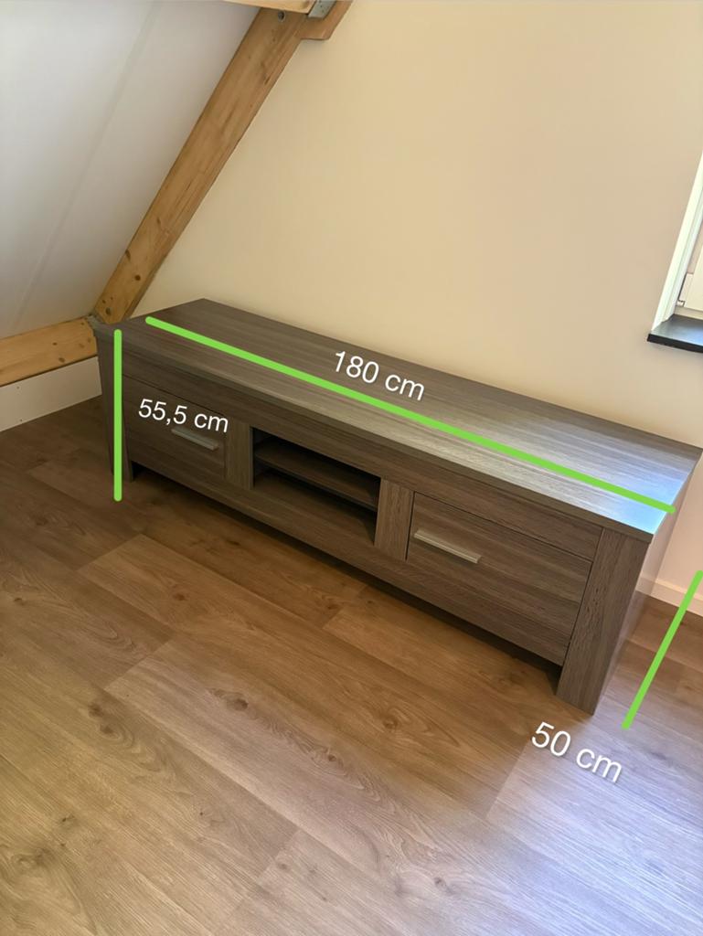 TV kast, Ophalen, 150 tot 200 cm, Zo goed als nieuw, Minder dan 100 cm