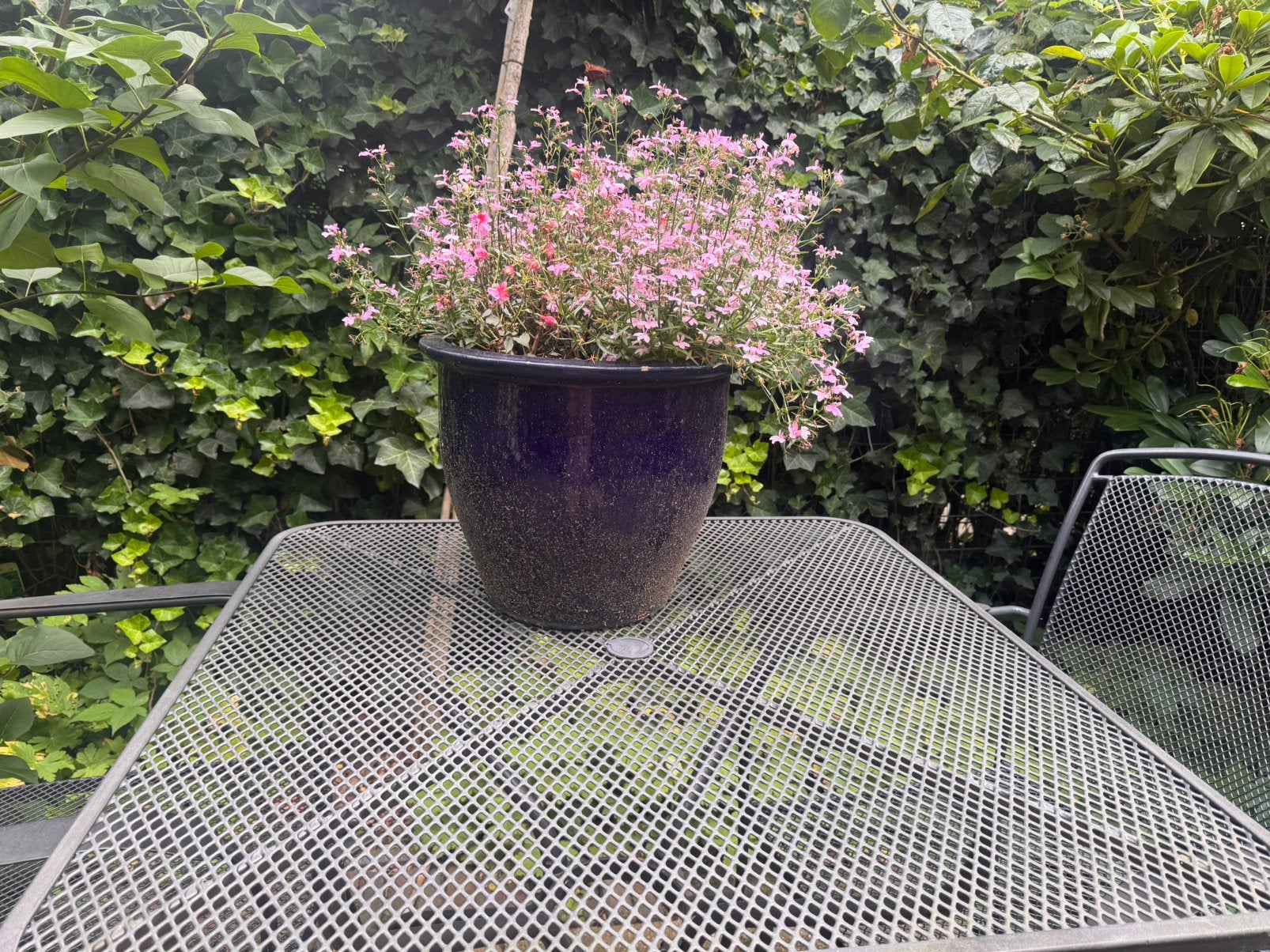 Kettler tuinset: tuintafel met 2 stoelen, Ophalen, Gebruikt, Vierkant, Metaal