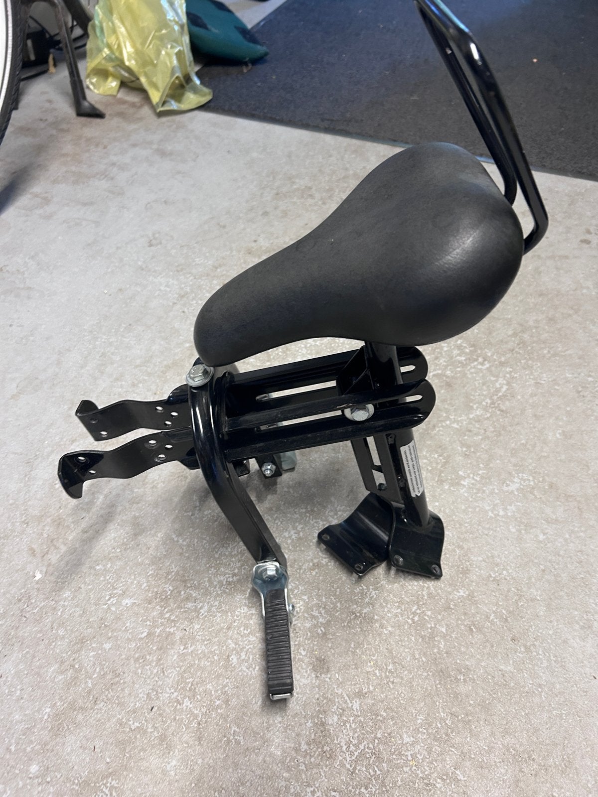 Buiszadel voor damesfiets - Zadel op stang, 0 t/m 18 kg, Voorzitje, Ophalen of Verzenden, Gebruikt