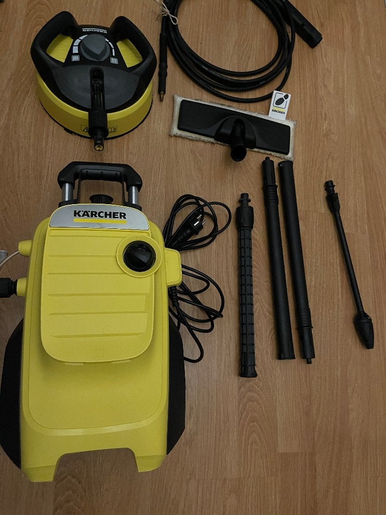 Kärcher hogedrukreiniger met Kärcher T-Racer oppervlakterein, Ophalen of Verzenden, Gebruikt, Elektrisch