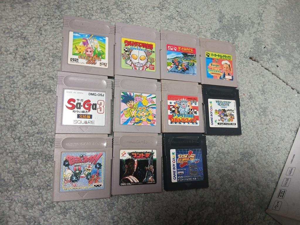 Japanse nintendo gameboy spellen 11 stuks, 1 speler, Ophalen of Verzenden, Zo goed als nieuw, Vanaf 3 jaar