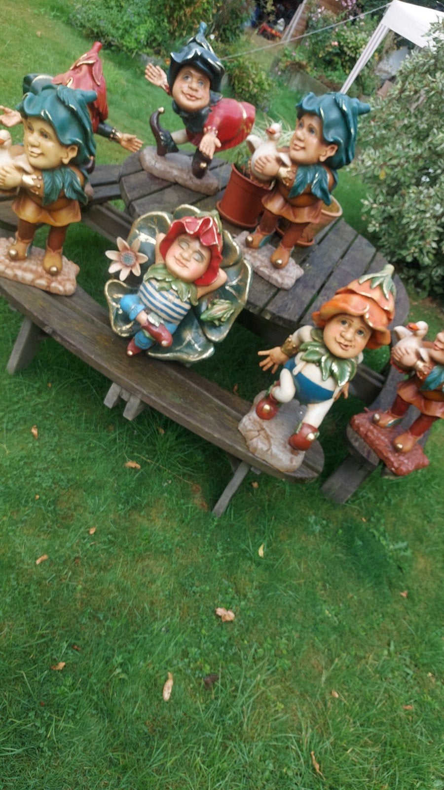 7 super leuke woody tuinbeelden, Ophalen, Zo goed als nieuw, Beeldje of Poppetje