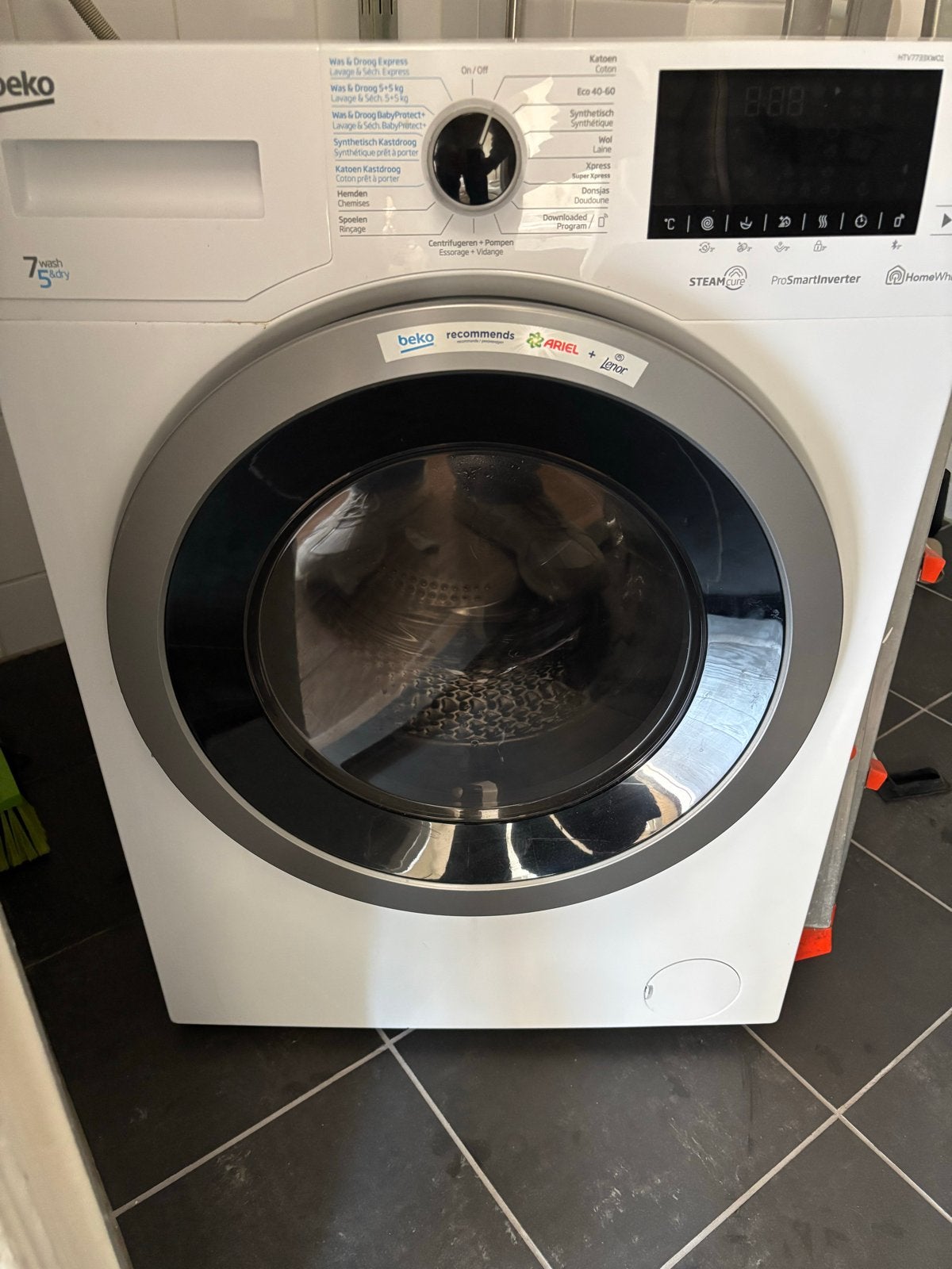Beko HTV7733XW01 Wasmachine 7kg ProSmartInverter, 6 tot 8 kg, Ophalen of Verzenden, Zo goed als nieuw, 85 tot 90 cm
