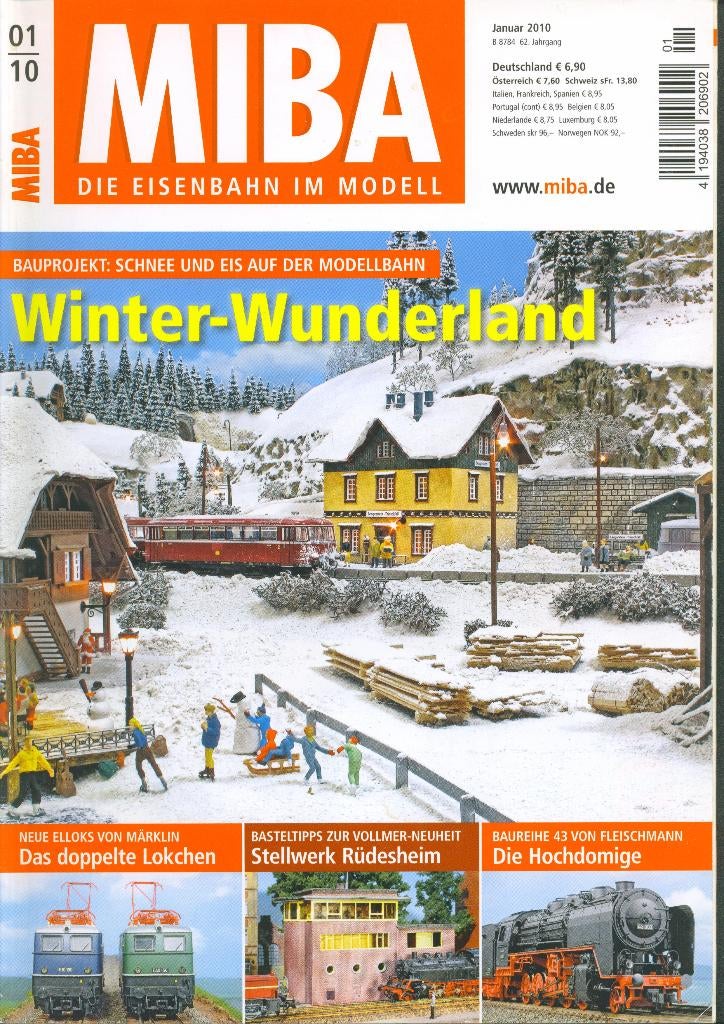 Miniaturbahnen miba 2010 nr. 1 (Duitstalig), Wisselstroom, Verzenden, Boek, Tijdschrift of Catalogus, Zo goed als nieuw