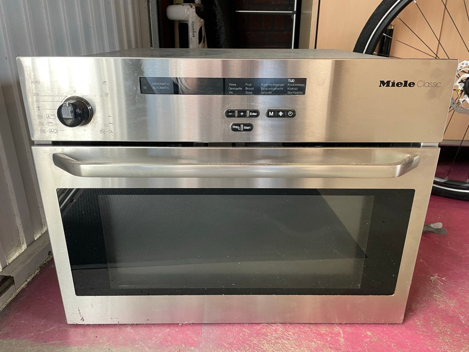 Miele Classic Inbouw Combimagnetron - RVS, Ophalen, Combimagnetron, Gebruikt, 60 cm of meer