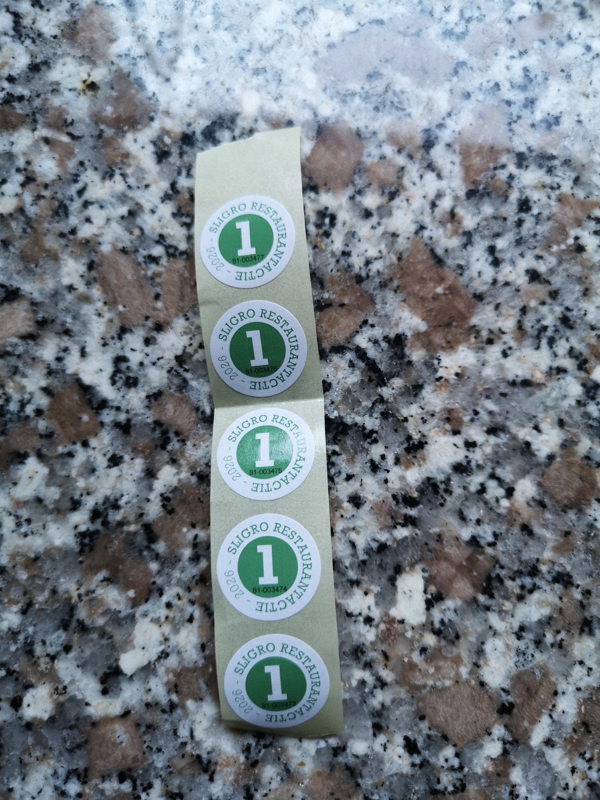 Sligro Restaurantactie zegels
