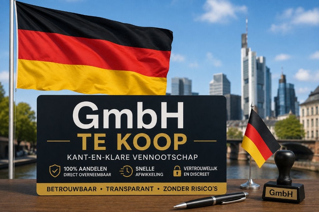 GmbH met bank en BTW te koop, Zakelijke goederen, Exploitaties en Overnames