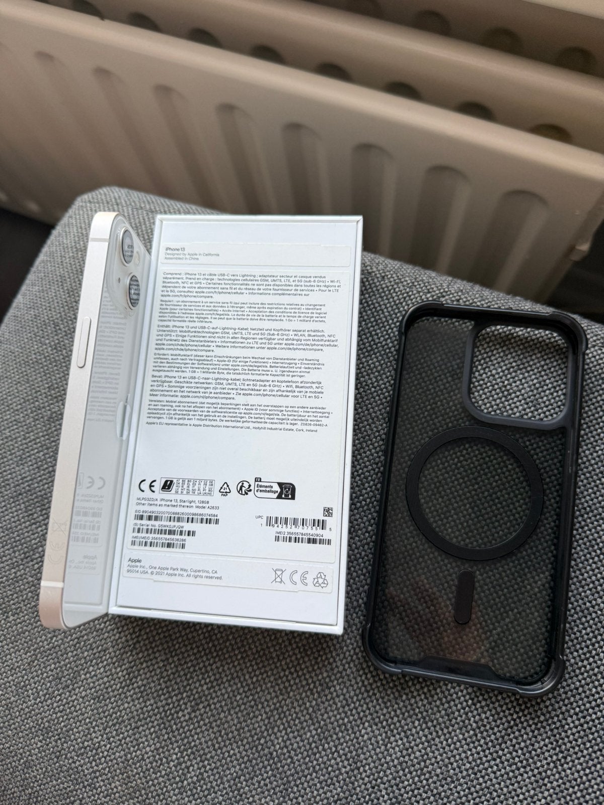 iPhone 13,In Doos,128 GB, Batterij 76%, goed staat, Telecommunicatie, Mobiele telefoons | Hoesjes en Frontjes | Apple iPhone, Ophalen of Verzenden
