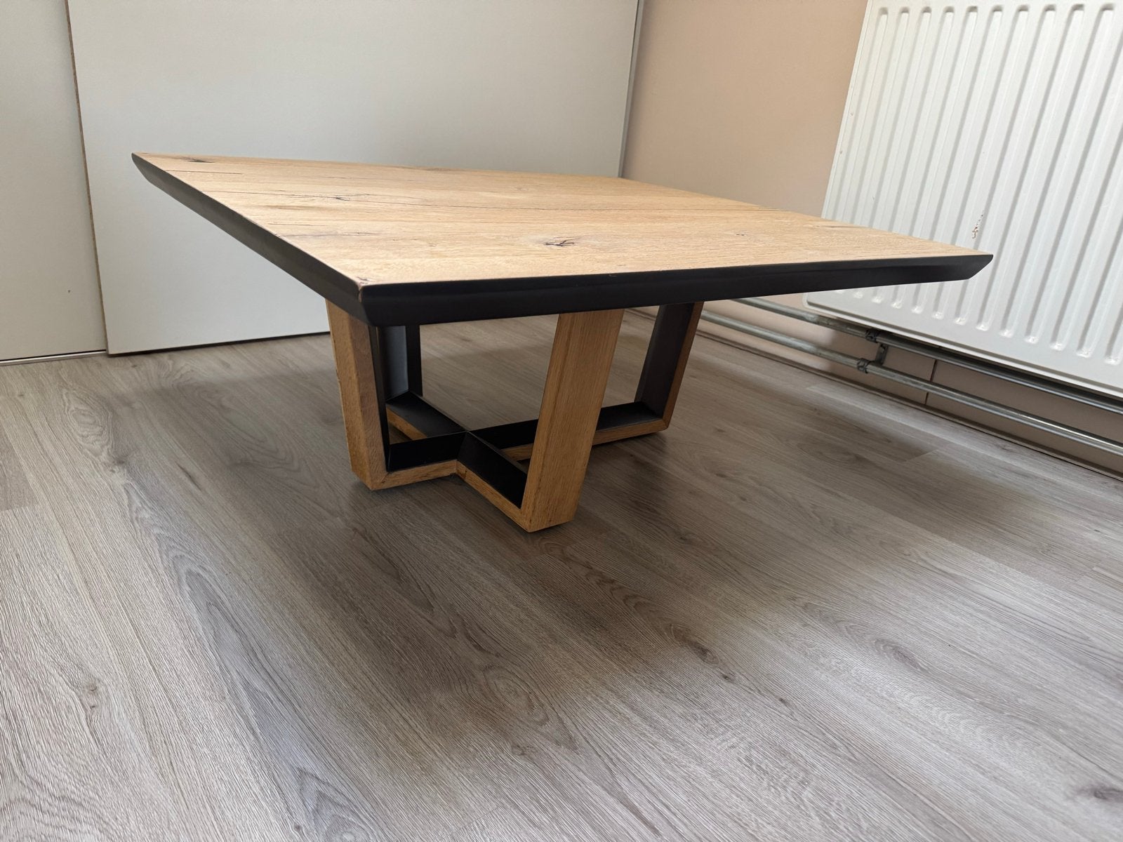 Henders en Hazel Metalo salontafel 80x90x38cm, Ophalen, 50 tot 100 cm, Zo goed als nieuw, Metaal