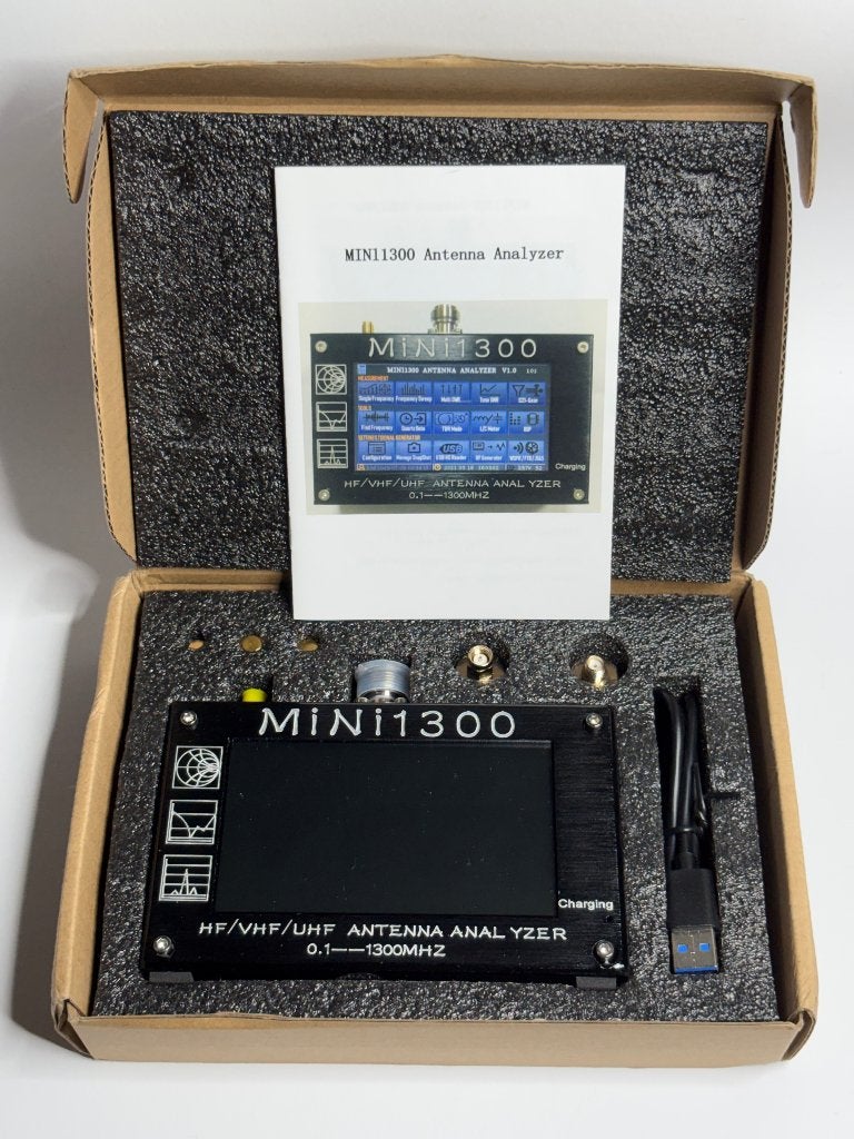 Mini1300 Antenne Analyzer 0,1 - 1300 MHz, Telecommunicatie, Antennes en Masten, Nieuw, Toebehoren, Ophalen of Verzenden