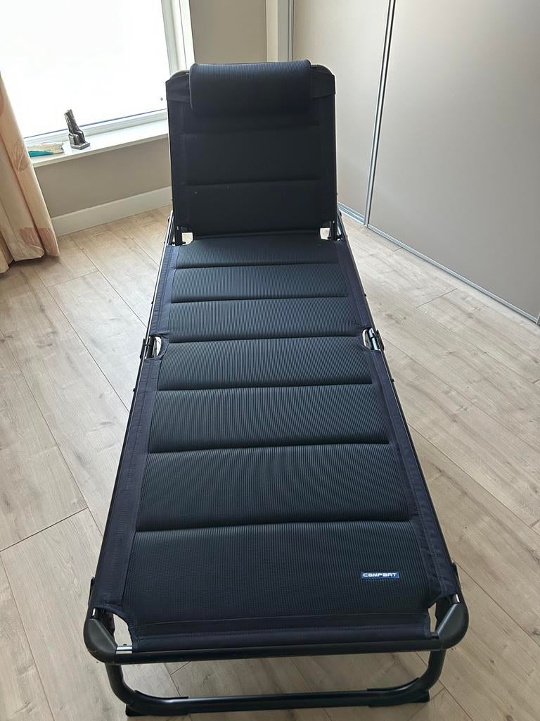 Comfortabel opvouwbaar campingbed/ligstoel, Ophalen, Zo goed als nieuw, Overige