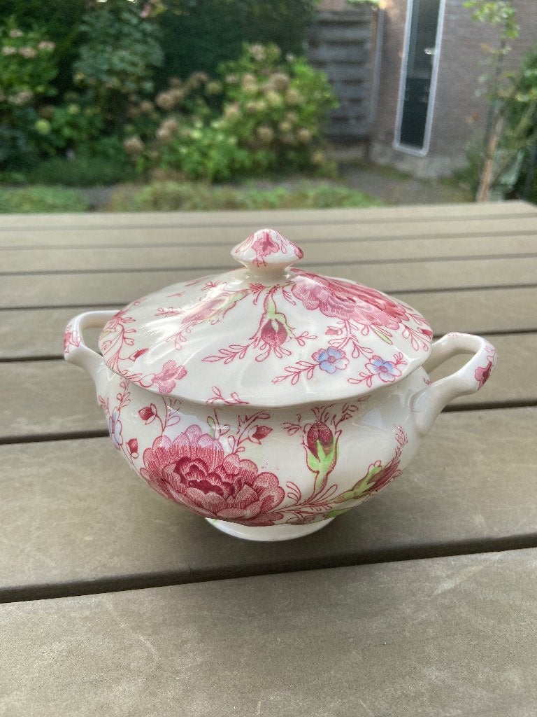 Johnson Brothers suikerpot Rose Chinz, Antiek en Kunst, Ophalen of Verzenden