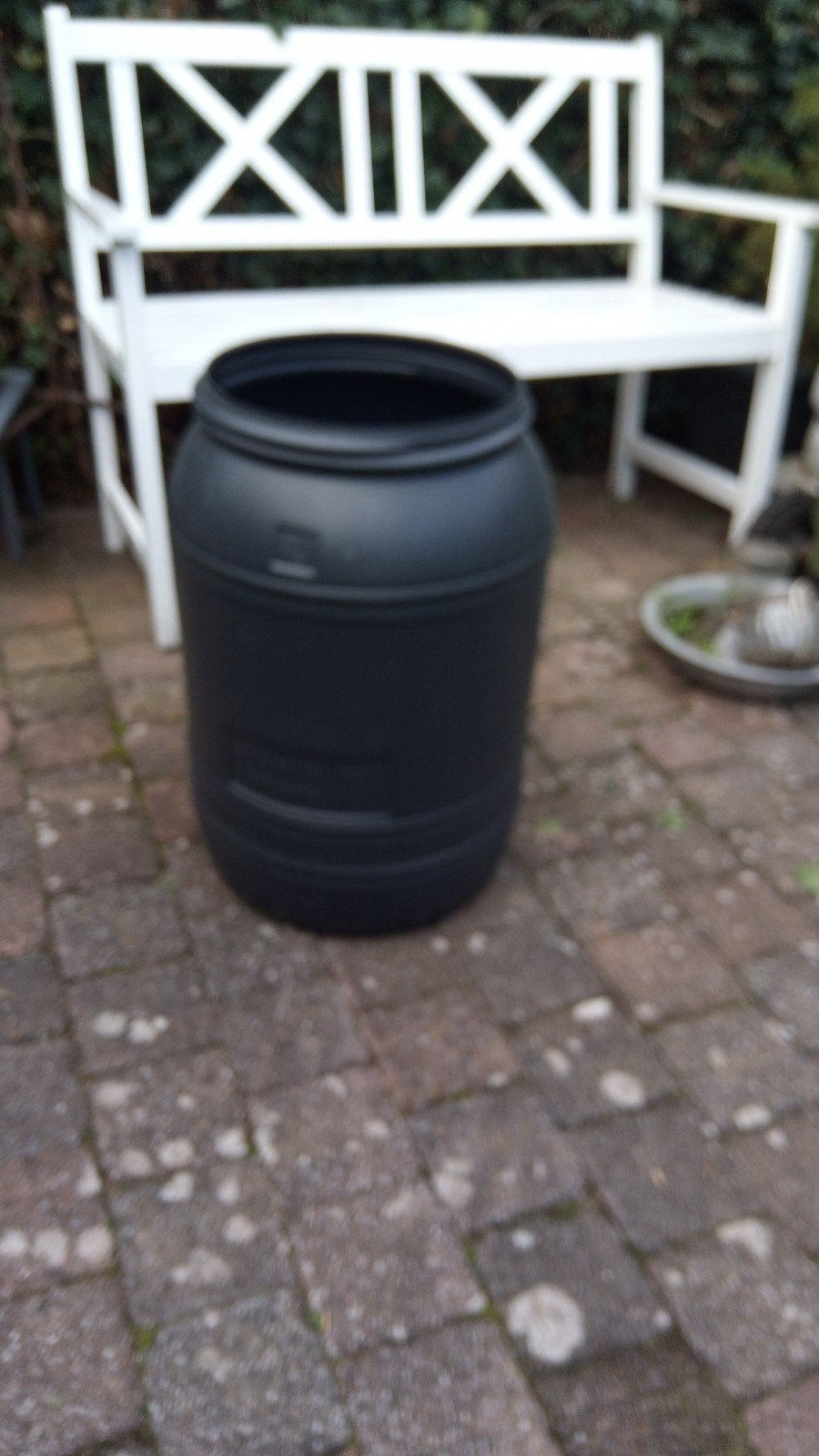 Voerton 45 liter zonder schroefdeksel, Ophalen, Gebruikt, Kunststof