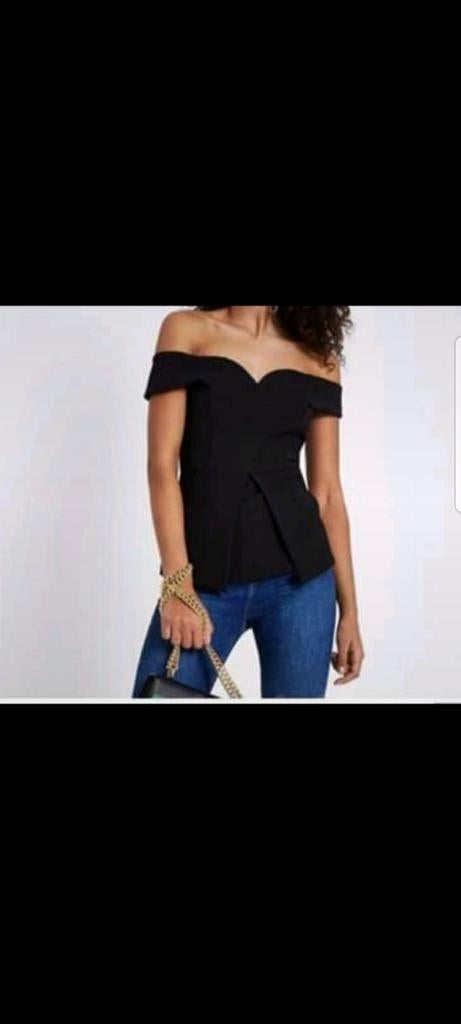 Nieuwe peplum top, Ophalen, River Island, Nieuw, Maat 36 (S)