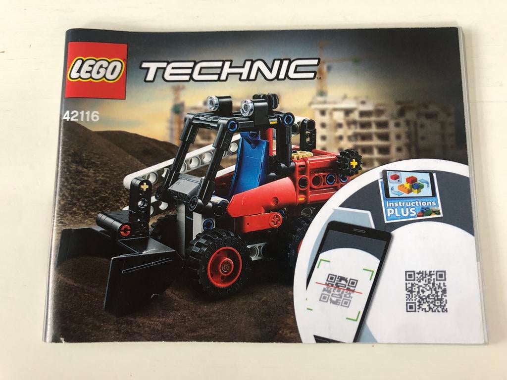 Lego Technic 42116 Skidsteer Loader met instructieboekje, Ophalen of Verzenden, Zo goed als nieuw, Complete set, Lego