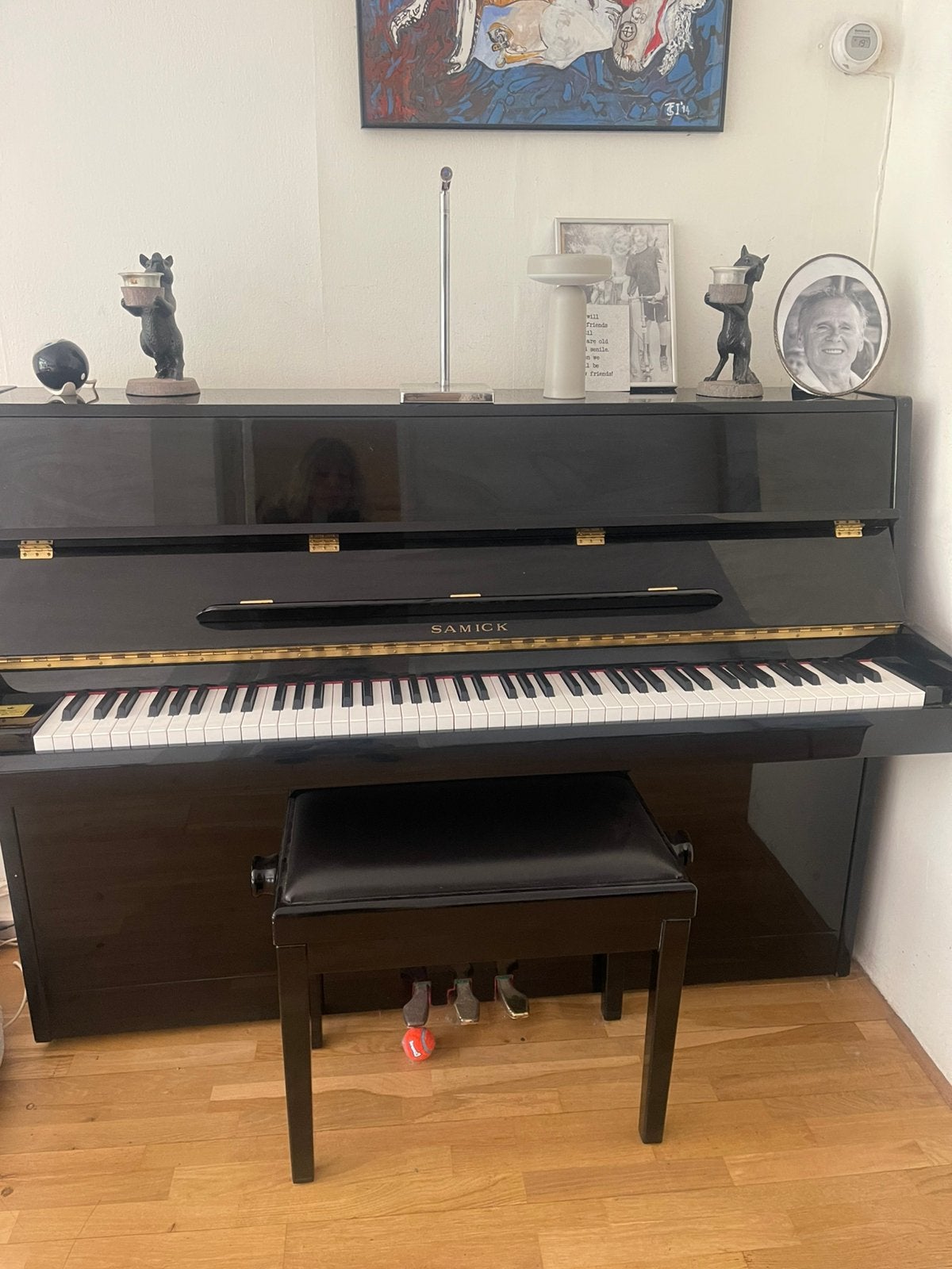 Zgan Samick piano kleiner model .. mooie klank, Ophalen of Verzenden, Zo goed als nieuw