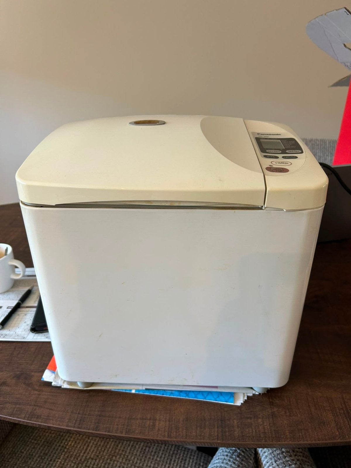 Panasonic SD-207 Broodbakmachine met Timer, Witgoed en Apparatuur, Broodbakmachines, Gebruikt, Met timer, 800 tot 1200 gram deeg
