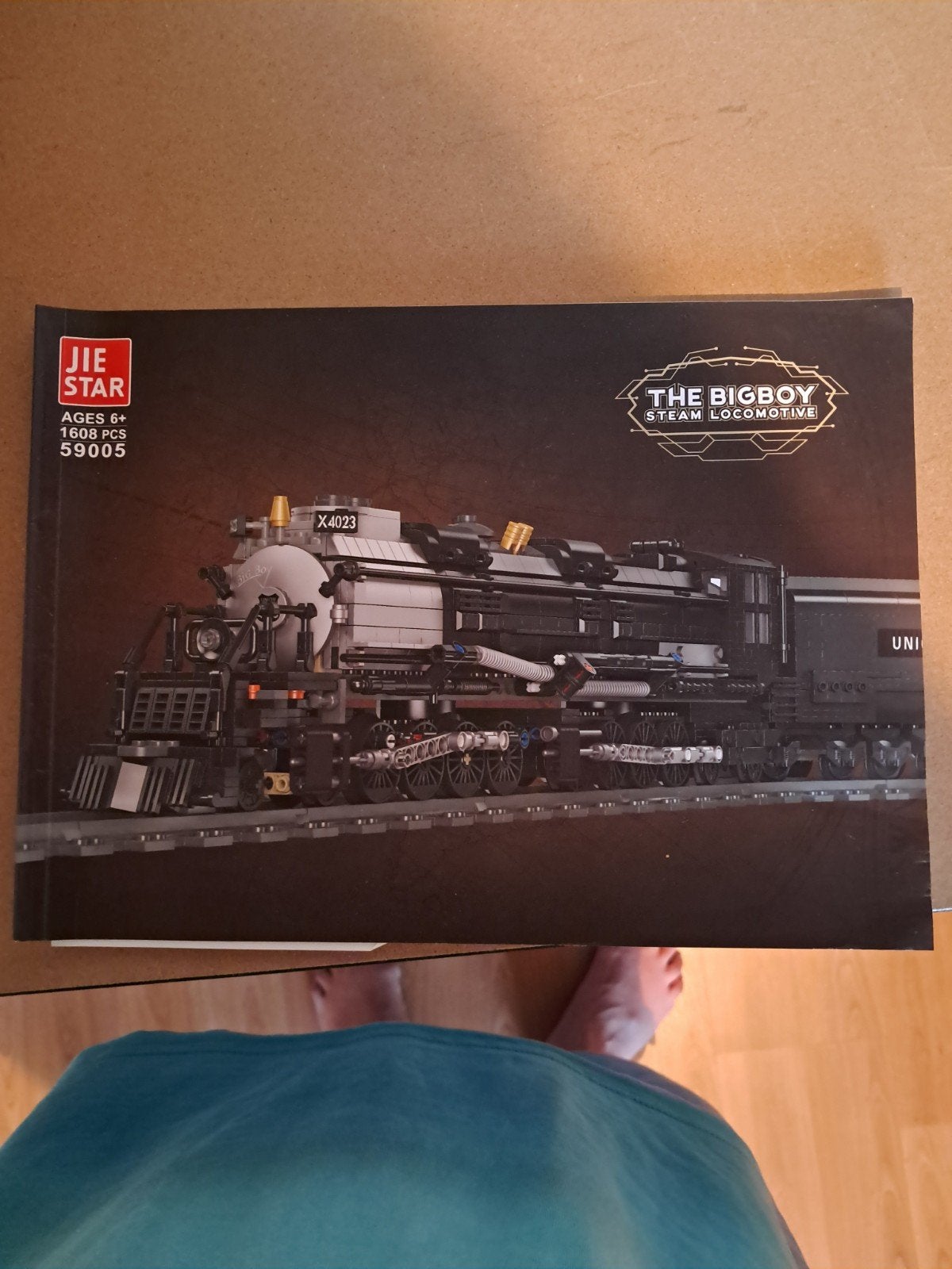JIE STAR The Big Boy Stoomlocomotief X4023 (Lego-compatibel), Ophalen of Verzenden, Zo goed als nieuw, Overige merken