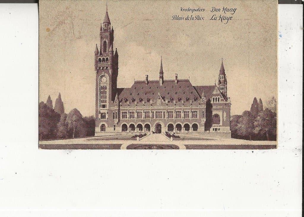 Den Haag Vredespaleis Recl.Ned Huis Telefoon Maat, Ophalen of Verzenden, 1920 tot 1940, Ongelopen, Zuid-Holland
