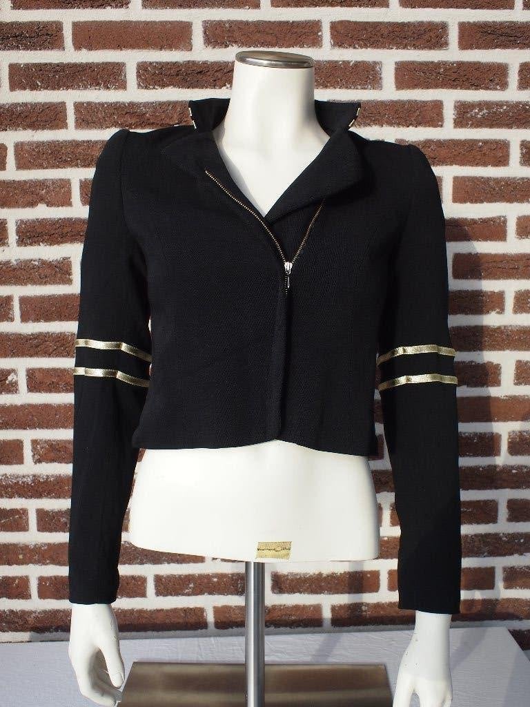 Janice Stijlvolle Zwarte Blazer Maat 34, Janice, Zwart, Ophalen of Verzenden, Zo goed als nieuw