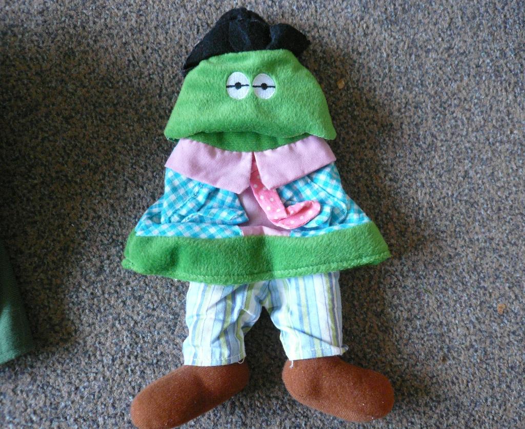 zachte poppenkastpop Family SPARKY party handpop kerstboom, Ophalen of Verzenden, Zo goed als nieuw, Overige typen