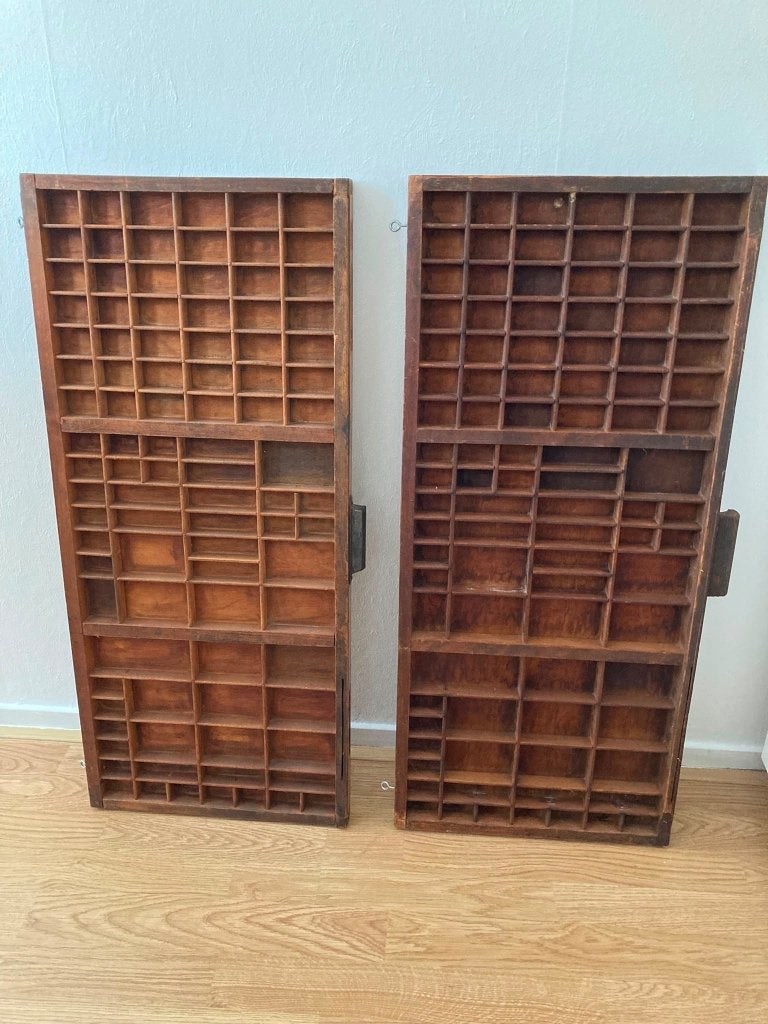 Letterbakken, Ophalen, Gebruikt, Hout