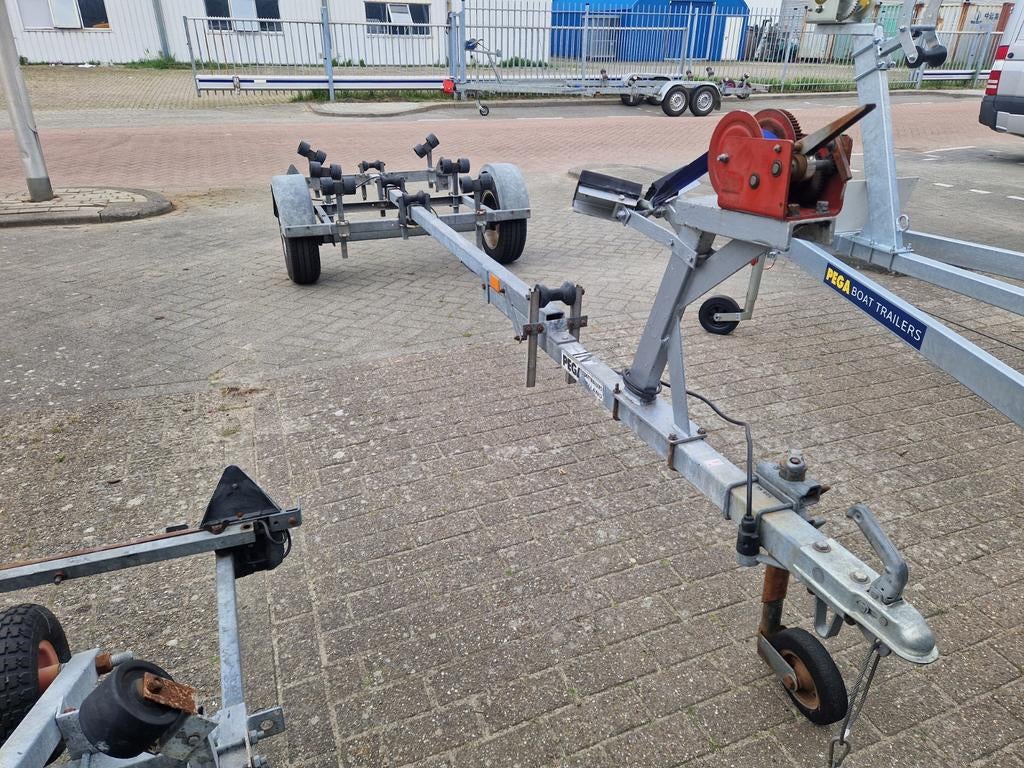 Pega kanteltrailer met een 750KG as !!!!, Watersport en Boten, Boottrailers, Ophalen, Minder dan 1500 kg, Gebruikt, Overige typen