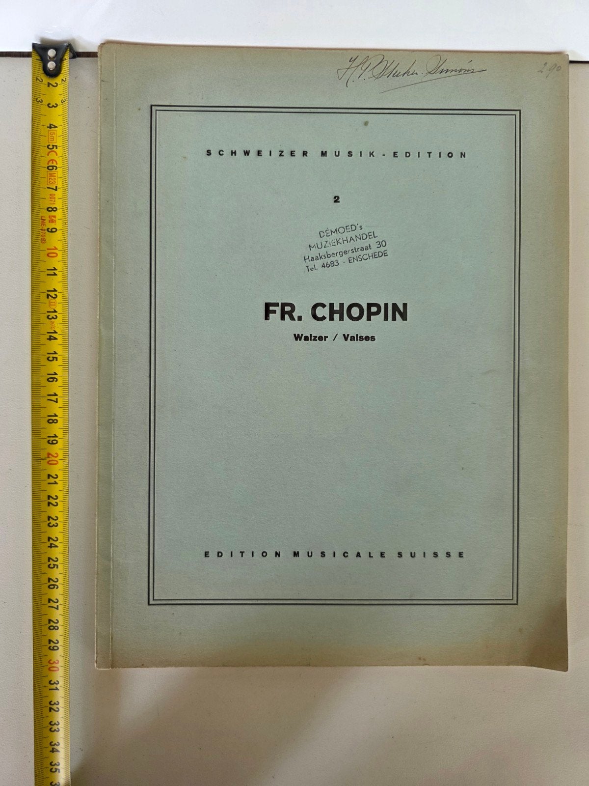 FR. CHOPIN Walzer / Valses - Zwitserse Muziek Editie, Gebruikt, Klassiek, Ophalen of Verzenden, Artiest of Componist