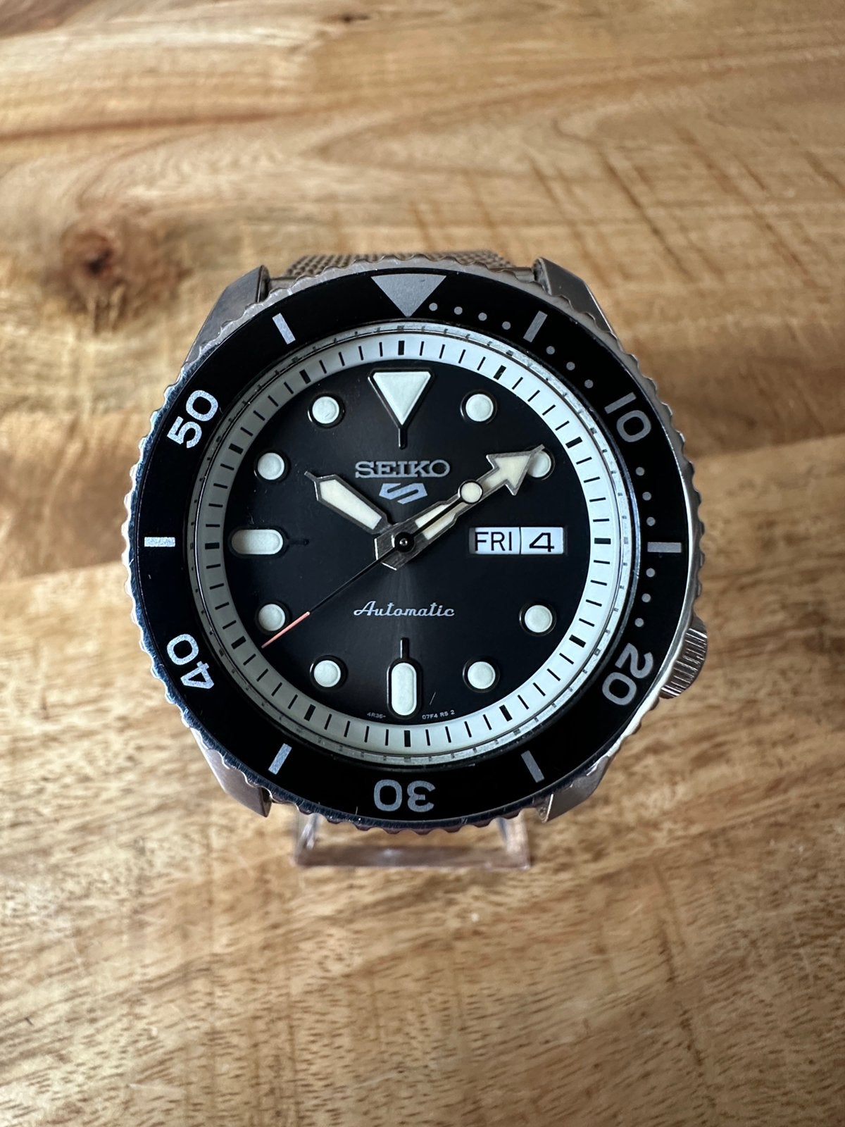 Seiko 5 Sports "Suits Style" SRPD73K1 - Full Set + Bon, Sieraden, Tassen en Uiterlijk, Horloges | Antiek, Verzenden, Staal, Seiko