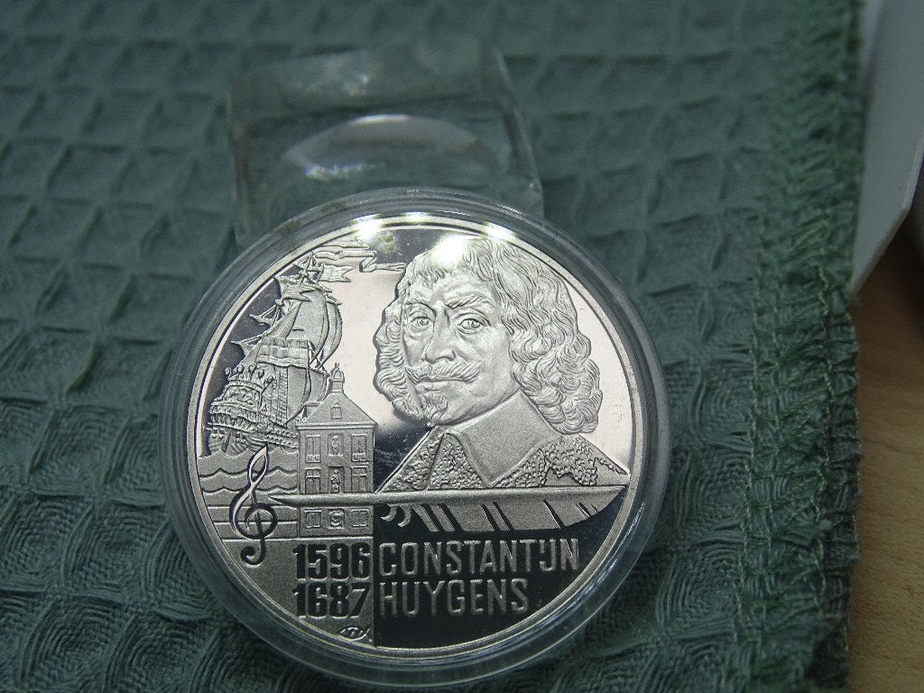 20 euro munt Constantijn Huygens, Postzegels en Munten, Verzenden, Koningin Beatrix, Zilver, Overige waardes