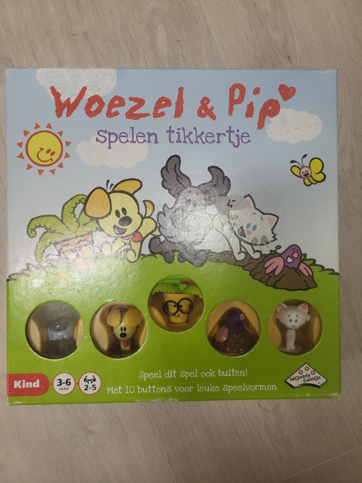 Woezel & Pip Spelen Tikkertje - Leuk kinderspel, Drie of vier spelers, Ophalen of Verzenden, Gebruikt, Identity Games