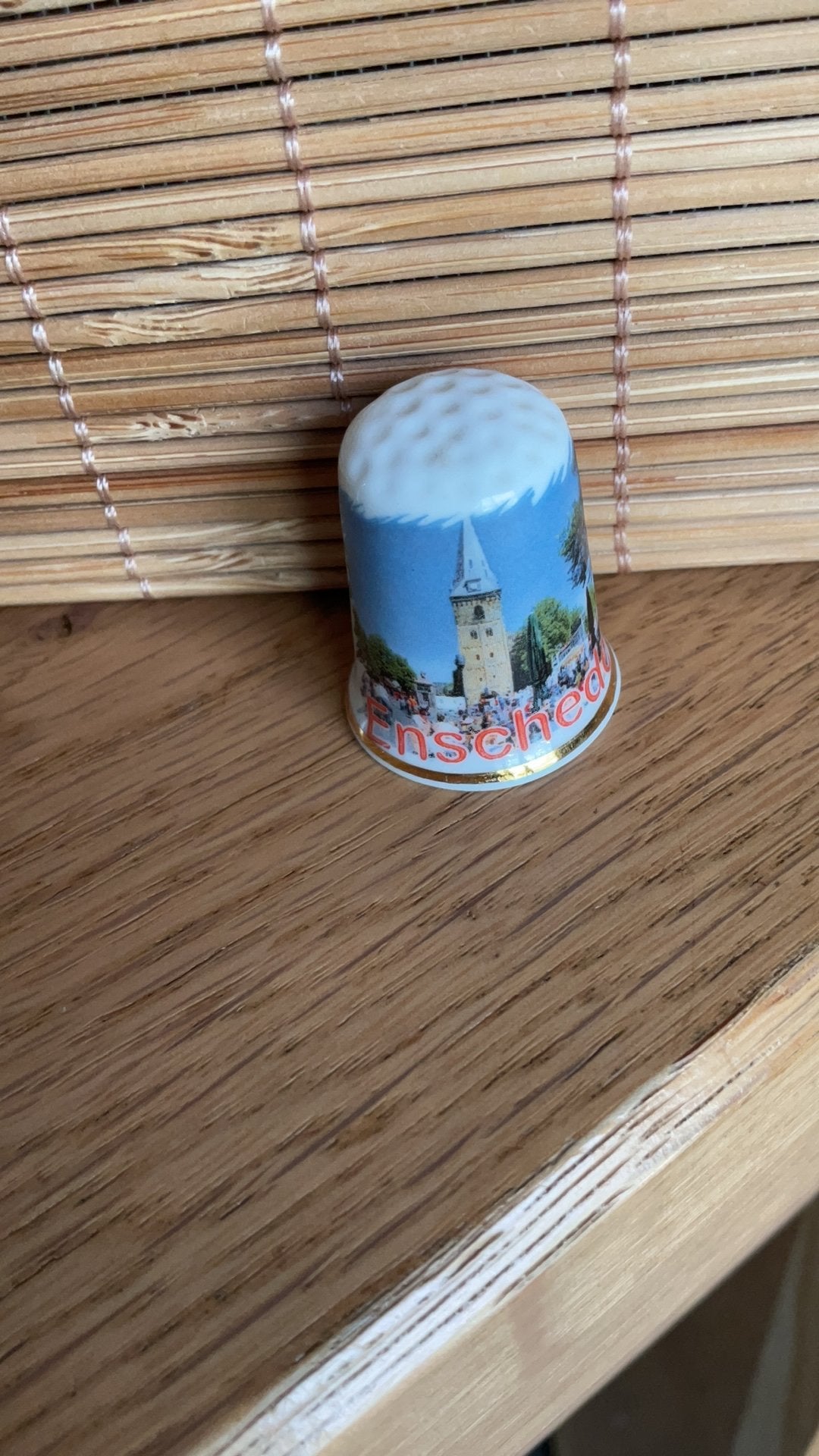 Enschede vingerhoed vingerhoedje vingerhoedjes vingerhoeden, Verzenden, Nieuw, Porselein, Nederland